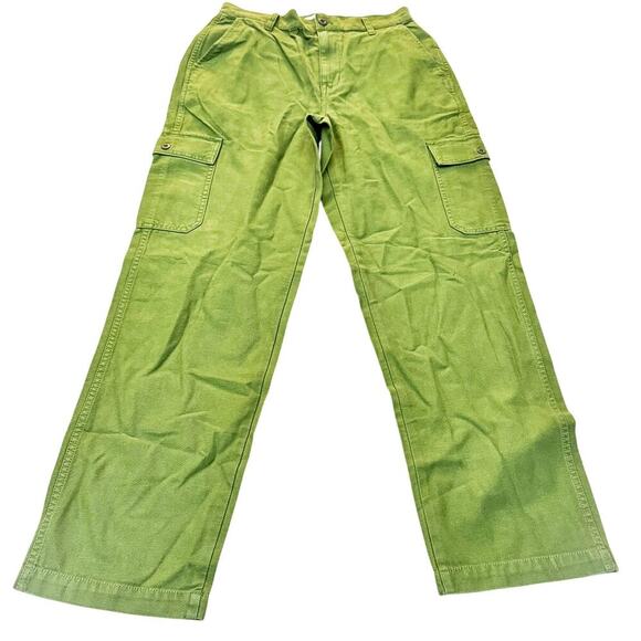 Madewell Green Straight Leg Cargo Utility Pants NK787 Size 28 NWT - Picture 2 of 9